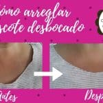 como reducir un escote de pico