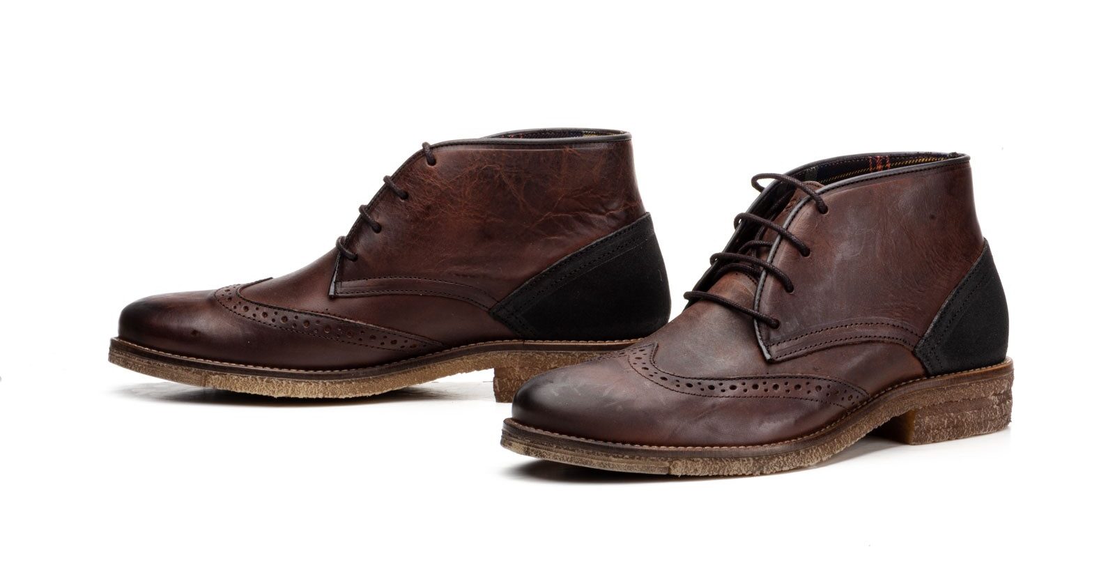 Botines de Cuero Marrón hombre