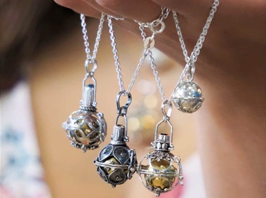 Llamadores de Ángeles - Plata - mano